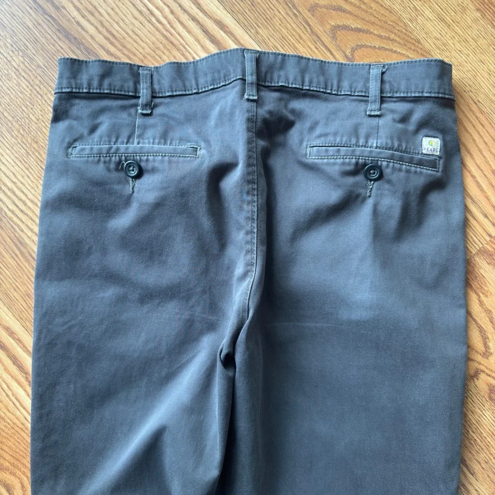 Pearl men's black straight leg chino pants 33x28 Y2K workwear streetwear